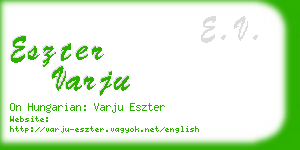 eszter varju business card